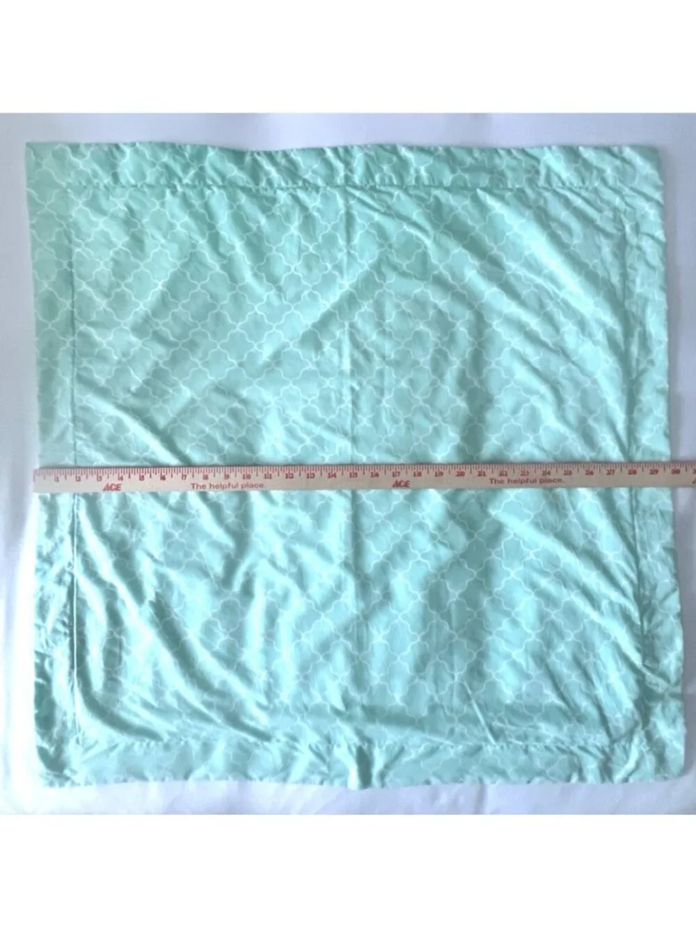JONATHAN ADLER EURO Shams PR Happy Chic Trefoil Geometric Seafoam Green PRISTINE